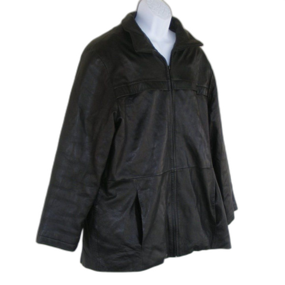 PELLE STUDIO/Wilson Leather Jacket, L, Black, Thinsulate Lined, Lined, Zipper - Picture 2 of 13